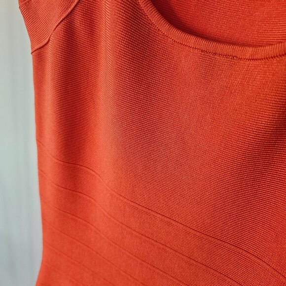 Guess by Marciano Burnt Orange Bandage dress w/Straps - Picture 3 of 8